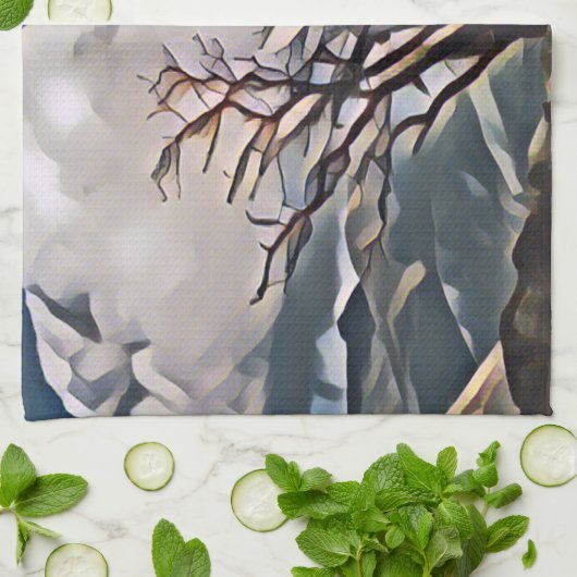 山樹 キッチンタオル (折り畳み)