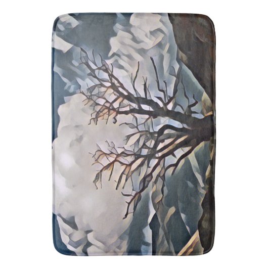 山樹 バスマット (正面縦)