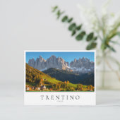 山水を持つ教会·村 ポストカード (スタンド正面)