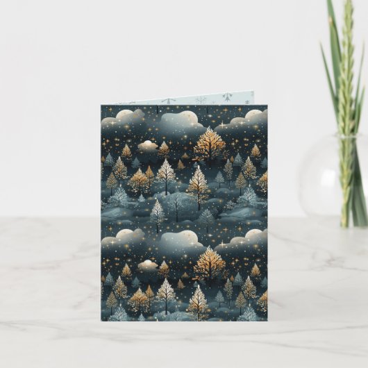 山水コンテンポラリークリスマス カード (正面)