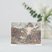 山水スタイル王臣蔵の茶翁免符� ポストカード (スタンド正面)