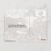 山水スタイル王臣蔵の茶翁免符� ポストカード (裏面)