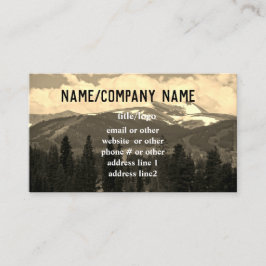 山水ビジネスカスタムカード写真アート 名刺