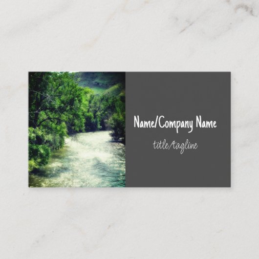 山水屋外自然撮影 名刺 (正面)