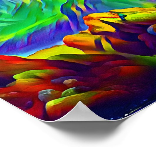 山水山脈 ポスター (角)