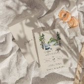 山水彩木林松結婚林 招待状