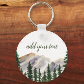 山水彩林パーソナライズされた キーホルダー (正面)