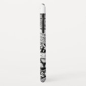 山水抽象芸術白黒ドールアート Case-Mate iPhoneケース (裏面/左)