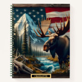 山水旗でムース ノートブック (正面)