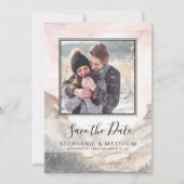 山水素朴色の結婚写真 セーブザデート (正面)