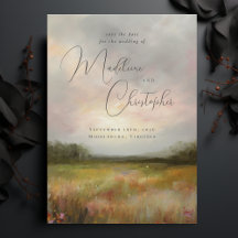 山水絵画の夏の牧草地写真