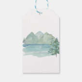 山水色素朴アドベンチャーベビーシャワー ギフトタグ (裏面)