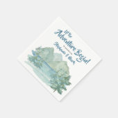 山水色素朴アドベンチャーベビーシャワー スタンダードカクテルナプキン (角)