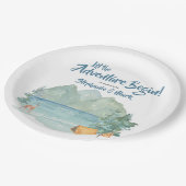 山水色素朴アドベンチャーベビーシャワー ペーパープレート (アングル)