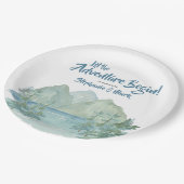山水色素朴アドベンチャーベビーシャワー ペーパープレート (アングル)