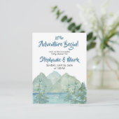山水色素朴アドベンチャーベビーシャワー ポストカード (スタンド正面)