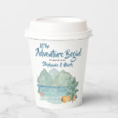 山水色素朴アドベンチャーベビーシャワー 紙コップ (正面)