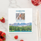 山水葬儀写真追悼会 スタンダードランチョンナプキン (インサイチュ)