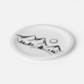 山水 ペーパープレート (アングル)