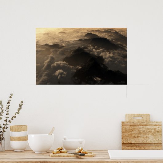 山水 ポスター (キッチン)