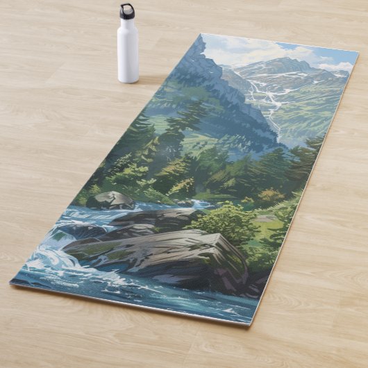 山河のやすらぎ 自然の風景 ヨガマット (インサイチュ)