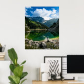 山湖にいる人 ポスター (ホームオフィス)