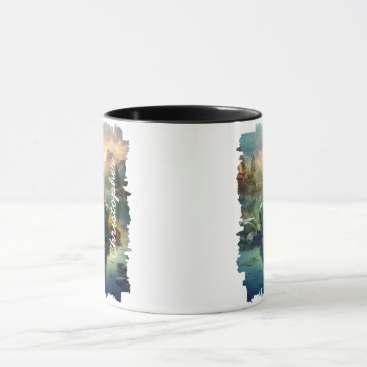 山湖のフクロクの反射 マグカップ (中央)