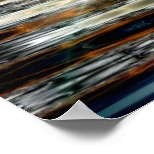 山湖の雷雨 ポスター (角)