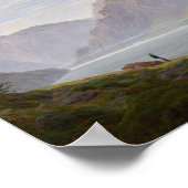 山湖の風景。朝（フリードリッヒ） ポスター (角)