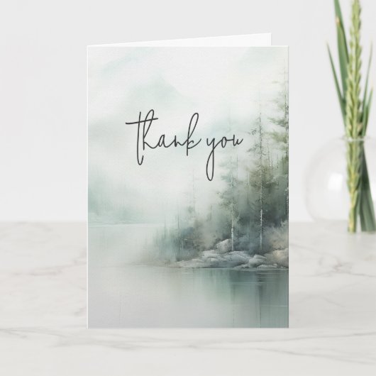 山湖ウェディングのお礼 サンキューカード (正面)