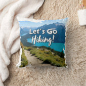 山湖ハイキングしよう クッション (ブランケット)