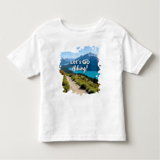 山湖ハイキングしよう トドラーTシャツ