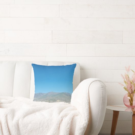 山澄んの風景の上の空 クッション (ソファ)