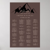 山澄ん国のアルファベット順の座席表 ポスター (正面)