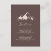 山澄ん国の結婚式の指示 エンクロージャーカード (正面)