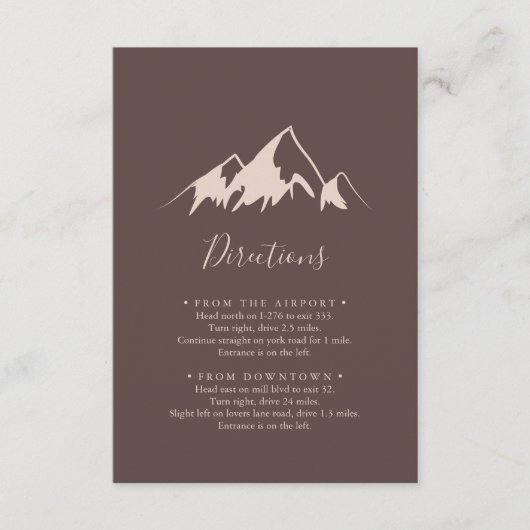 山澄ん国の結婚式の指示 エンクロージャーカード (正面)