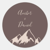 山澄ん国の結婚式封筒用シール ラウンドシール (正面)