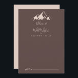 山澄ん国の結婚式 アドバイスカード<br><div class="desc">この山澄ん国の結婚式のウェルウィッシュアドバイスカードは素朴な人に最適結婚である。このデザインは牧歌的な水彩画のベージュ山を特徴としている。これらのカードはs、結婚ブライダルシャワー、ベビーシャワー、卒業式パーティーなどに最適だ。新郎新婦の名前、両親または卒業生の名前でカードをパーソナライズ。</div>