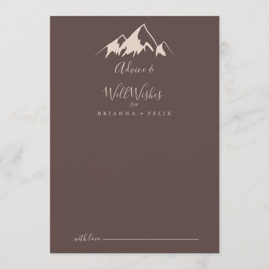 山澄ん国の結婚式 アドバイスカード (正面)