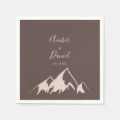 山澄ん国の結婚式 スタンダードカクテルナプキン (正面)