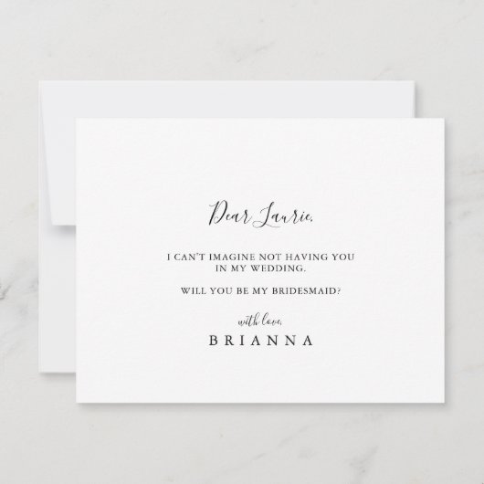 山澄ん国の花嫁の提案 ノートカード (裏面)