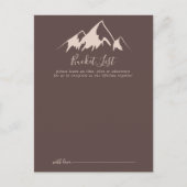 山澄ん国ウェディングバケットリストカード ポストカード (正面)