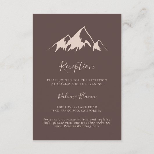 山澄ん国ウェディング披露宴 エンクロージャーカード (正面)