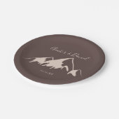 山澄ん国ウエディングケーキ ペーパープレート (アングル)