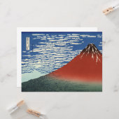 山澄ん富士（赤富士）（北斎） カード (正面/裏面インサイチュ)