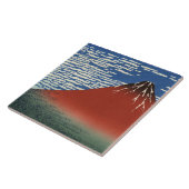 山澄ん富士（赤富士）（北斎） タイル (側面)