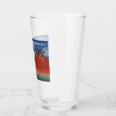 山澄ん富士（赤富士）（北斎） タンブラーグラス (左)