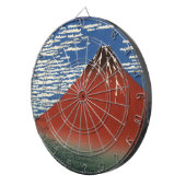 山澄ん富士（赤富士）（北斎） ダーツボード (正面右)