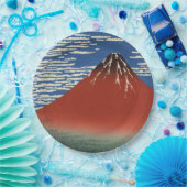 山澄ん富士（赤富士）（北斎） ペーパープレート (パーティー)