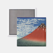 山澄ん富士（赤富士）（北斎） マグネット (正面/裏面)